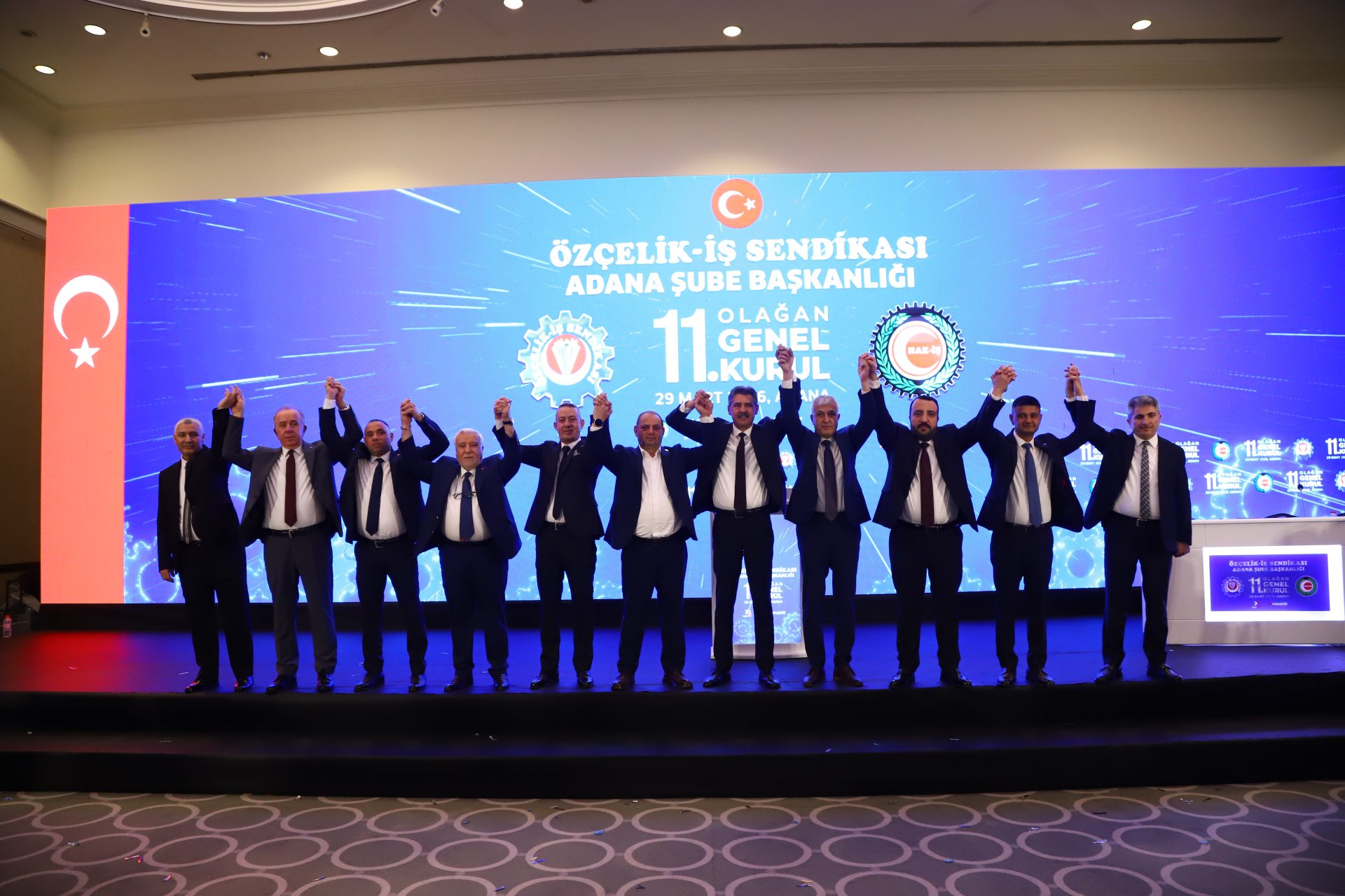 ADANA ŞUBE BAŞKANIMIZ SEDAT AYDIN YENİDEN SEÇİLEREK GÜVEN TAZELEDİ