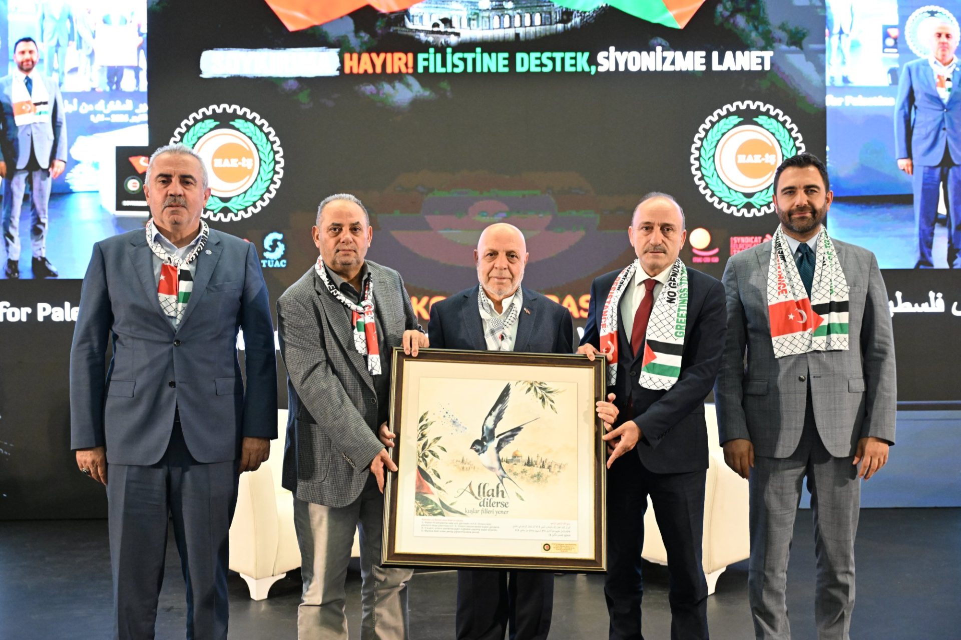 HAK-İŞ’İN FİLİSTİN İÇİN DÜZENLEDİĞİ DAYANIŞMA VE ORTAK VİCDAN PROGRAMINA KATILDIK